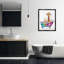 "Rainbow Bubble Bath", art mural encadré par Mary Cunningham-71293082-71293080