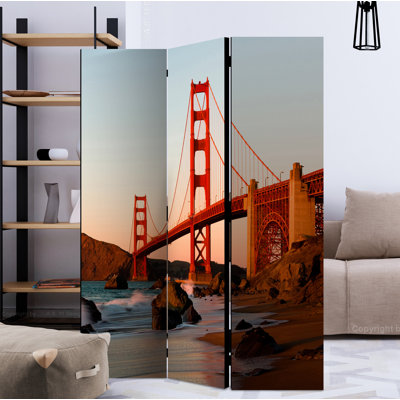 Ashmont 172cm H Folding Room Divider