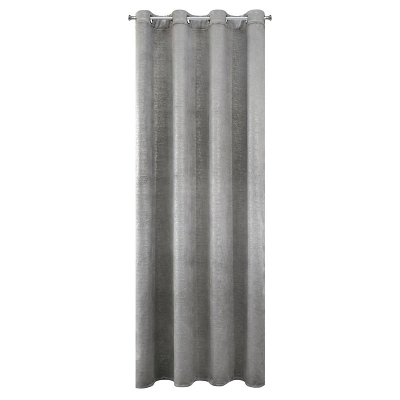Addine Blackout Curtains Single Panel, Graphite