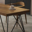 Bureau d'écriture rectangulaire en bois massif brun noisette-118342793