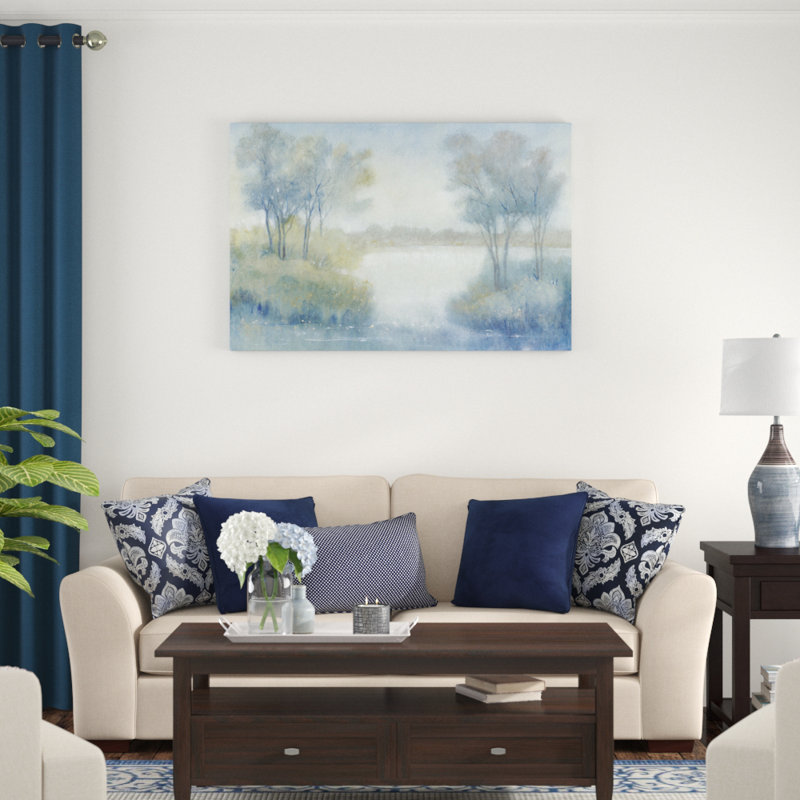 Morning at the Pond I by Timothy O' Toole - Painting Print, Black Floater Framed, 81cm H x 122cm W