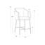 Carter Upholstered Stool with Metal Frame-801964240-801964241