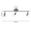 McCallsburg 3-light Spot Light Bar Flush Mount