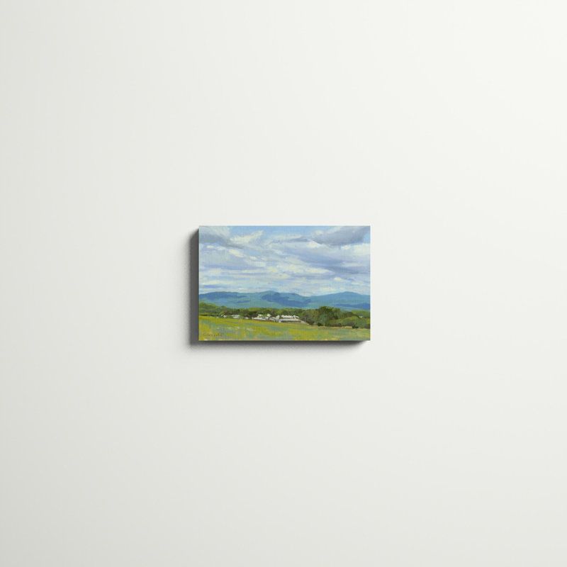 «Holyoke Range» par Stephen Calcasola, reproduction d'art sur toile, H 12 po x l 18 po