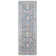 Tapis en laine Karina gris / bleu / rouille / jaune