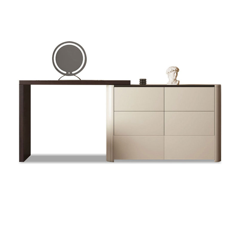 Makeup Vanity with Light mirror,6 drawers