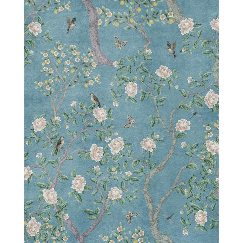 Abstract Floral Peel & Stick Floral, 120" L x 96" W