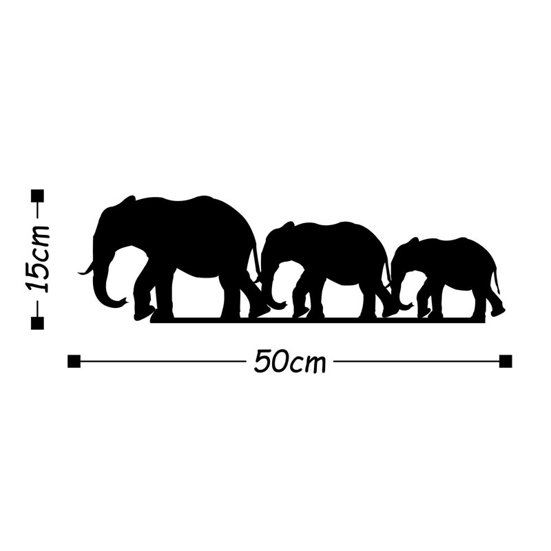 Wall Decor on Metal, Black