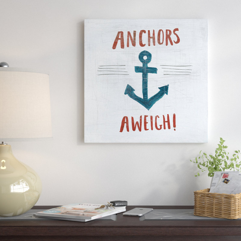 « ahoy vi », impression sur toile, H 18 po x l 18 po x P 1,5 po, Pas de tapis, Toile tendue