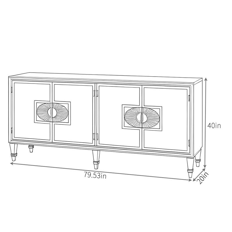 Buffet domestique de grande qualité et de grande capacité