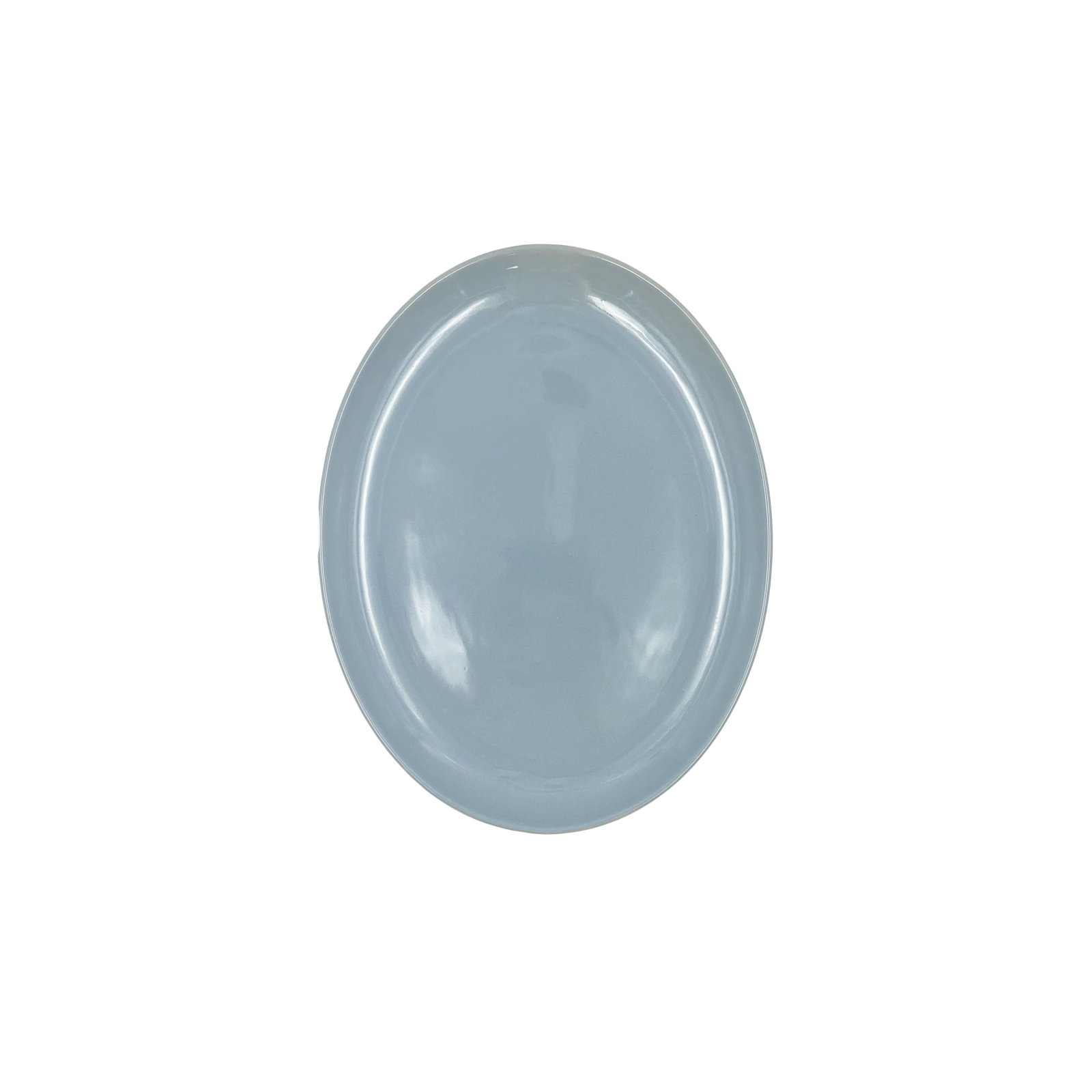 Shell Bisque Porcelain Platter, Medium, Blue