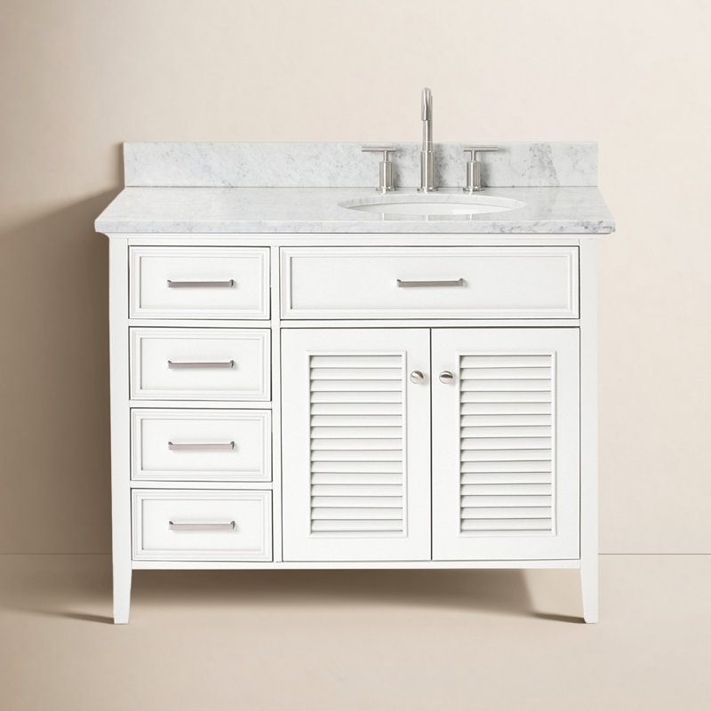 Kensington 43'' W Single Vanity, White, Right