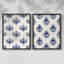 Motif de fleurs indigo I - impression encadrée de qualité supérieure - prêt à être accroché - aucun clou requis - aucun clou requis-756952335-756952330