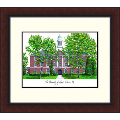 NCAA Maine Black Bears Legacy Alumnus Lithograph Picture Frame