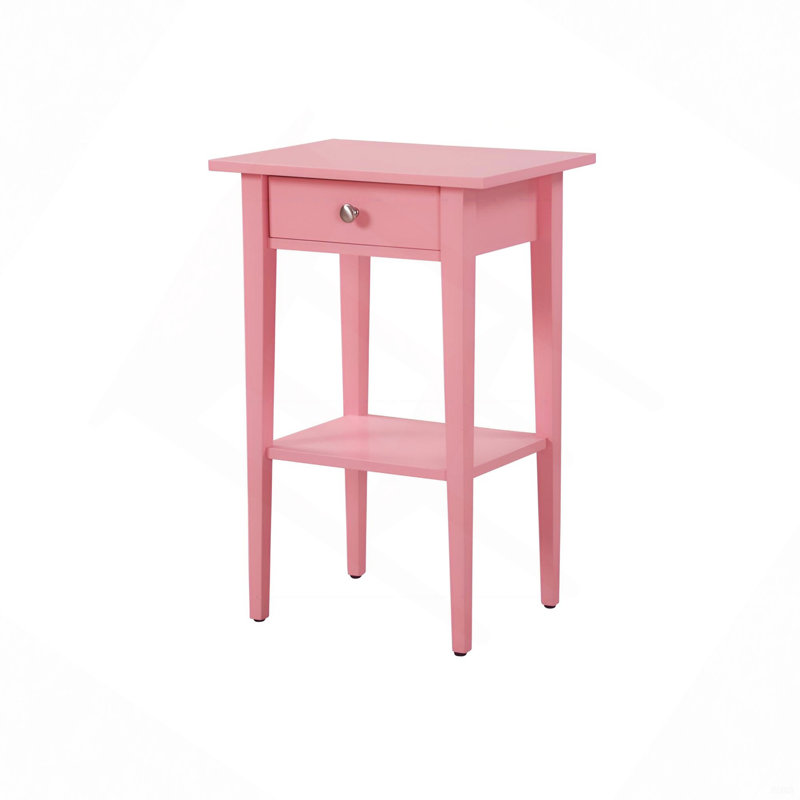 Charmante table de chevet contemporaine, Rose