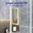 56-60" W *60" H Frameless Single-sliding Shower Door,1/4" (6mm) Thick Sgcc Tempered Glass,brushed Gold ,bathroom,hotel/apartment-119248806