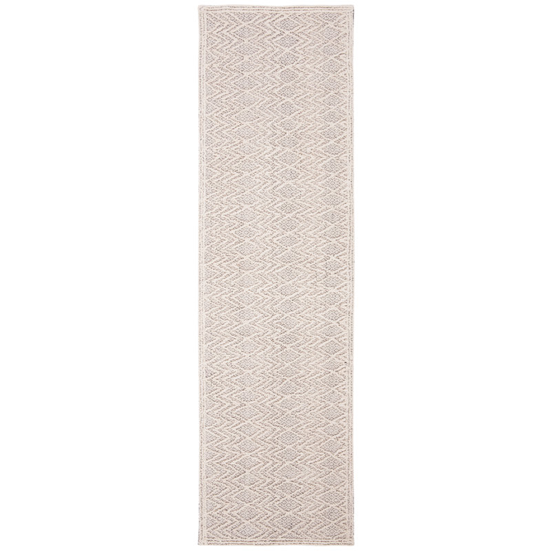 Hamlin Trace Hand Tufted Wool Geometric Rug, Runner 2'3" x 8'