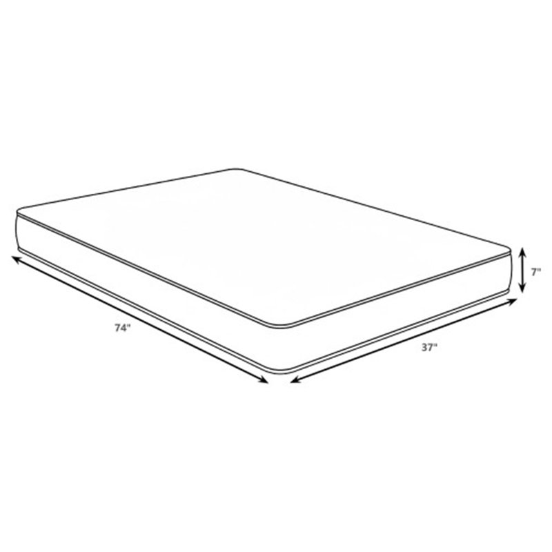 Matelas Ramona, Lit simple