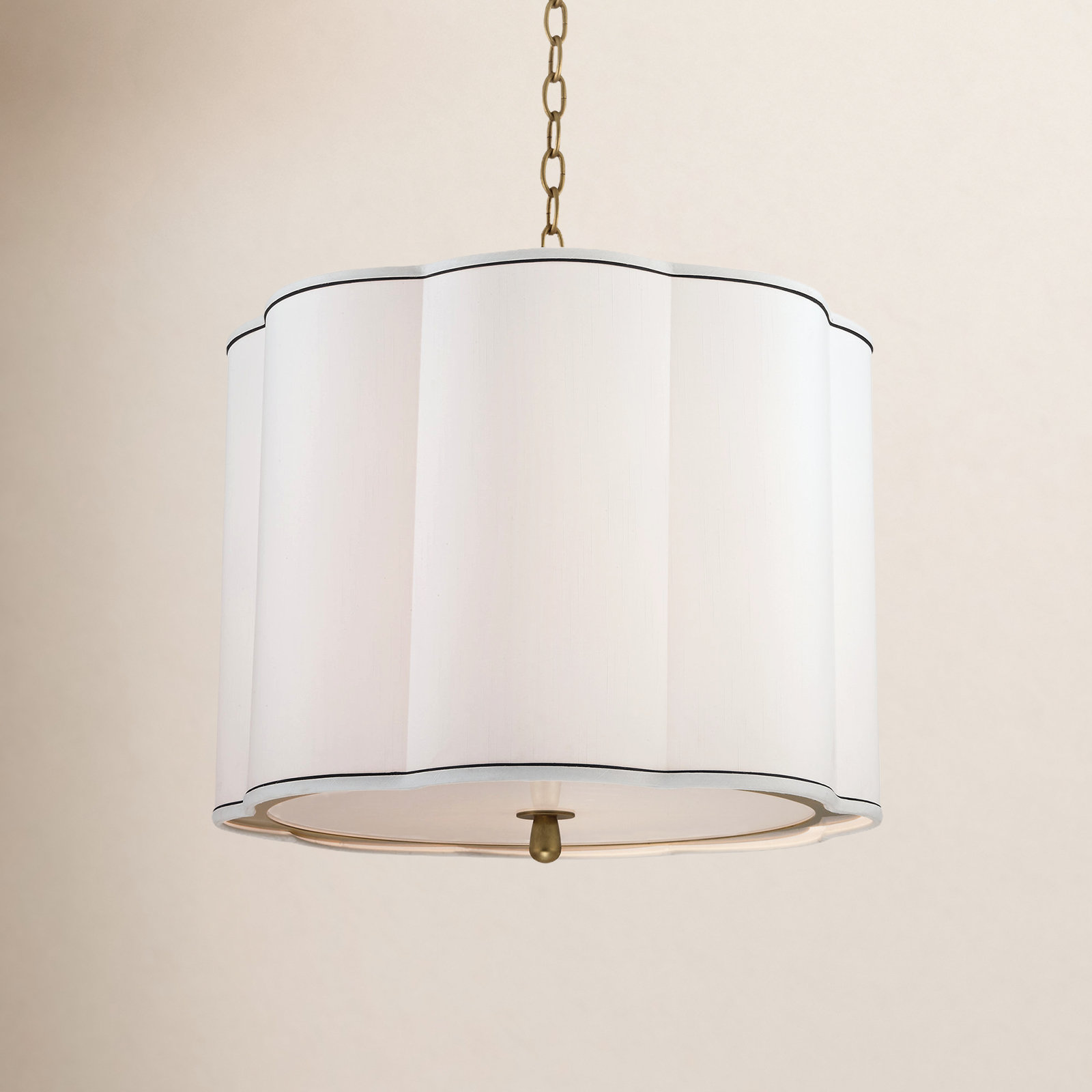 Abercorn 4 Light Pendant, Aged Brass