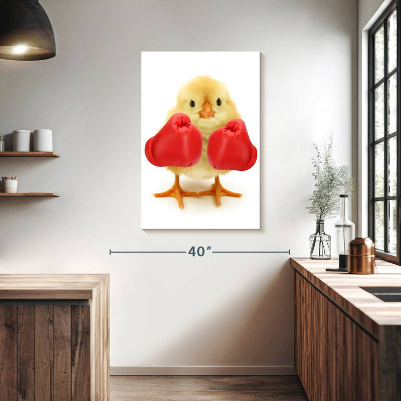 Ketti Funny Boxer Chick, 39" H x 26" W
