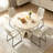 43.4'' Round Dining Table for 4, Circle Modern Kitchen Table for Dining Room, Kitchen-125998177