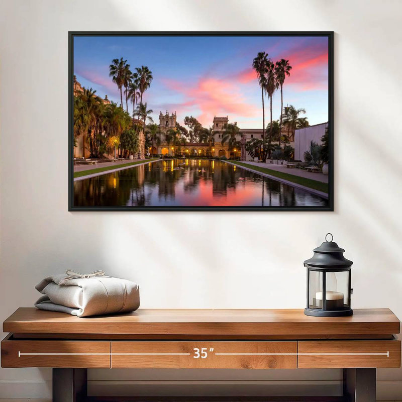 Casa De Balboa, 25 po x 17 po, Cadre flottant noir