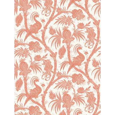 Oriana Balinese Peacock Smooth Wallpaper Roll