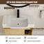 Ensemble de meuble-lavabo simple mural 24 po avec plateau en céramique Oakchade-546604934-546604935