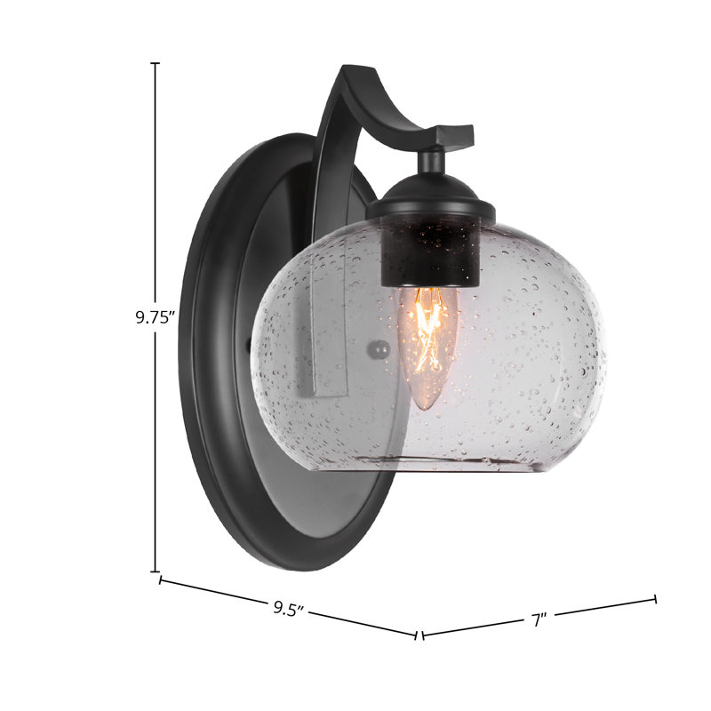 Zilo Wall Sconce, Matte Black