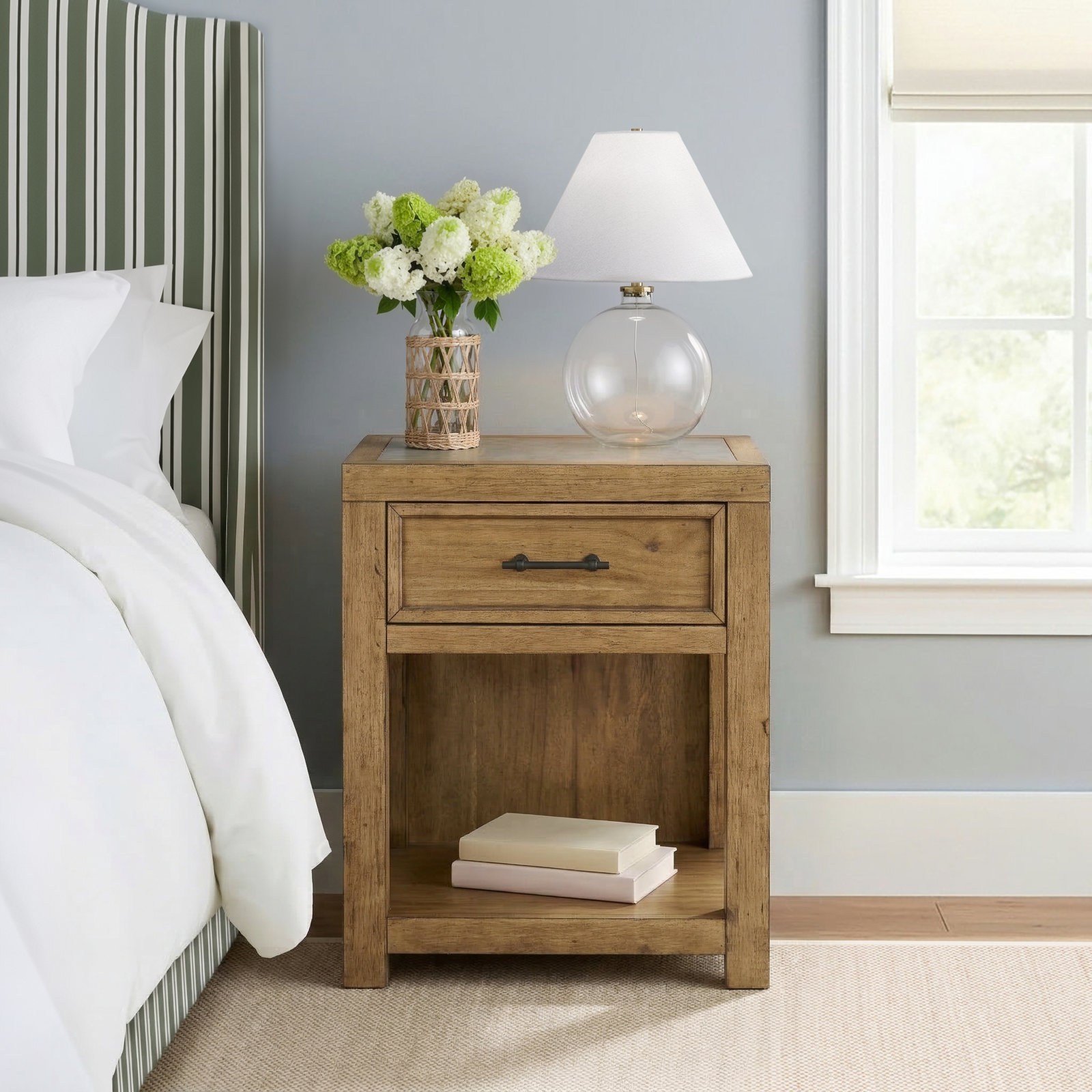 Oakland 1 - Drawer Nightstand, Toasted Almond
