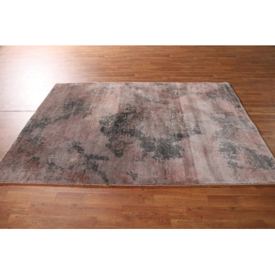All-Over Abstract Indian Modern Rug 5x7