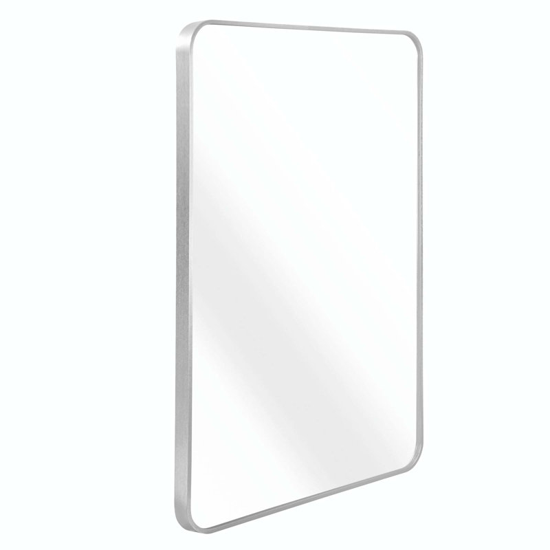 Miroir d'appoint Rauch, 32" x 24", Argent argent, Rectangulaire