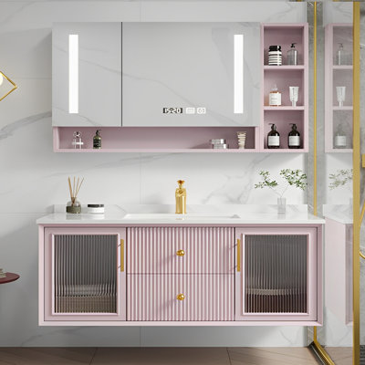 Armoire de salle de bain légère et luxueuse
