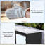 1 ft. W x 5 ft. D Galvanised Steel Garage Shed