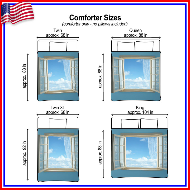Open Window View Comforter, Queen
