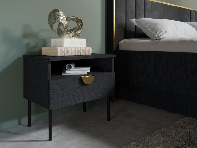 50cm W Laminate Bedside Table