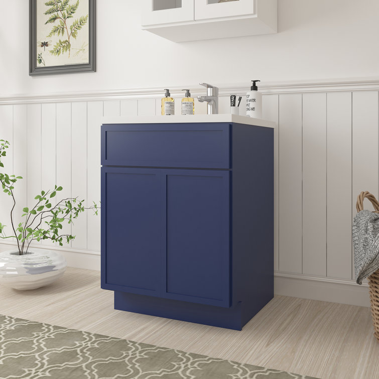 24" W Birch Plywood Freestanding Single Base Storage Cabinet with Soft Close Door