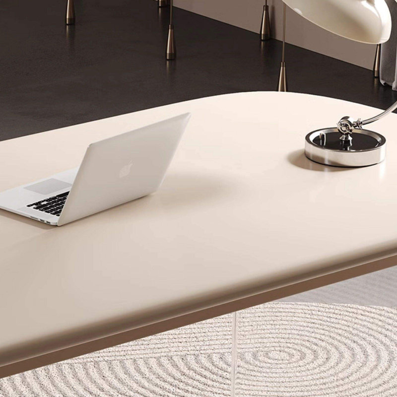 Modern Art Design Durable Oak Acrylic Desk, 29.52" H x 55.11" W x 27.55" D