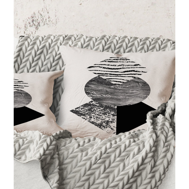 Abstract Throw Pillow, 16" x 16"