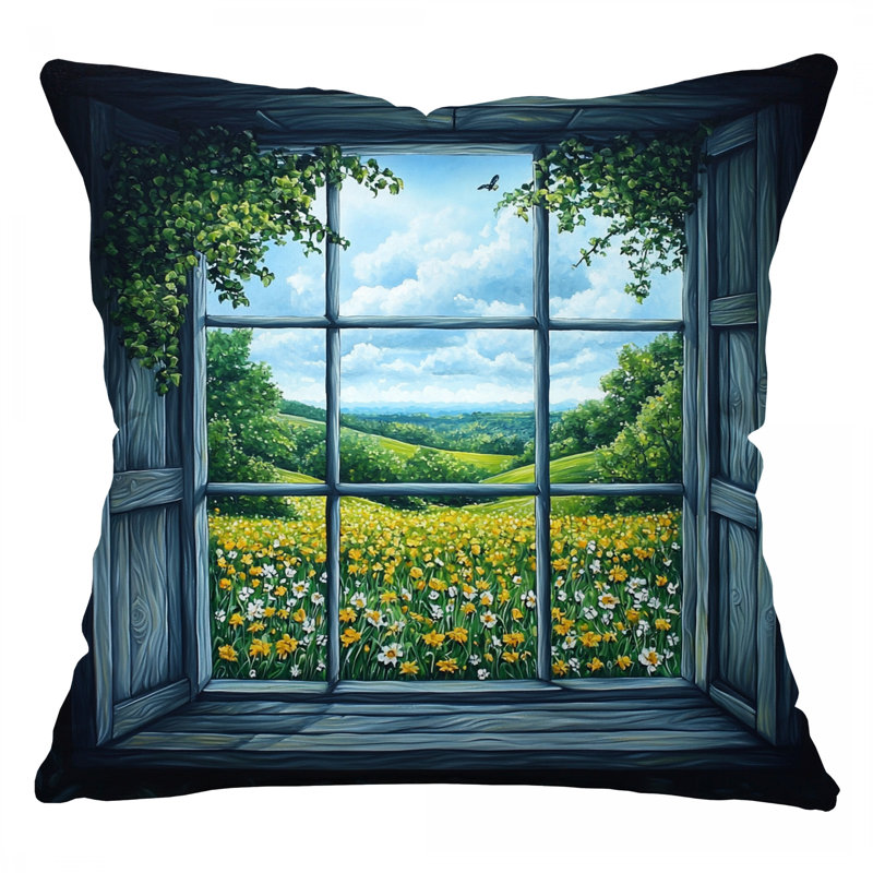 Coussin Window View, Carré 18 po