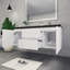 Castin 60" Wall-Mounted Single Right Sink Bathroom Vanity Set-1012651614