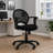 Lene Office Chair, Adjustable Arms And Seat, Breathable Black Mesh