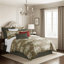 Greenwood Ivory/Red Linen Duvet Cover Set-533456984