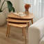 Nesting Table Set of 3 - Ercol Style Rustic Chestnut Natural-690981180