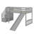 Stairway Twin Size Loft Bed With Slide-1932304830