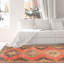 Tapis de couloir unique en laine noué à la main style années 1990 de 5 pi 1 po x 12 pi 11 po Moshay