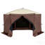 Tente pour abri de jardin Pop Up, abri de soleil avec auvent 6 côtés avec 6 toiles d'intimité amovibles et fenêtres en filet, tente moustiquaire 12,5 x 12,5 pi avec moustiquaire-132276231-132276232