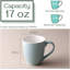 Ensemble de 6 tasses à café avec bord bleu marine DOWAN, ensemble de 6 tasses en céramique pour café, thé et cacao-143433117