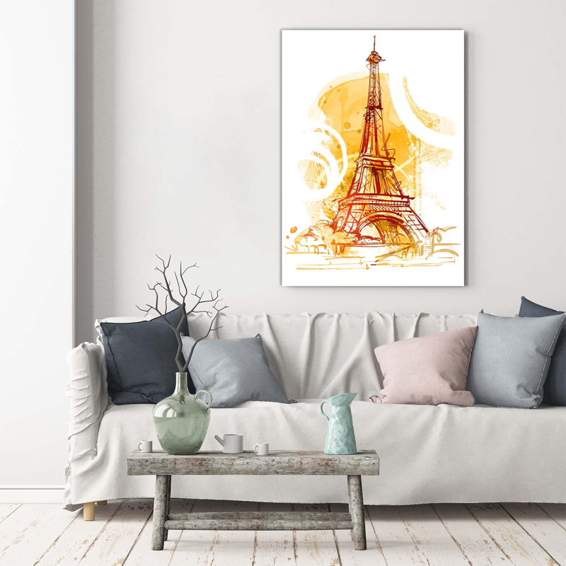 Summer In Paris - Wrapped Canvas Print