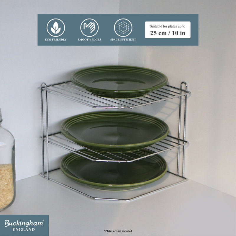 Buckingham 3 Tier Plate Organising Kitchen Rack